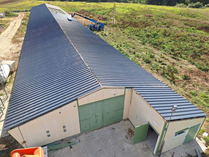 Rénovation de toiture métallique Landes